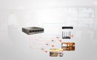 Tenda TEF1106P-4-63W 6-Port 10/100M 4-Port PoE Switch  4POE +2 AKTARMA  4+2